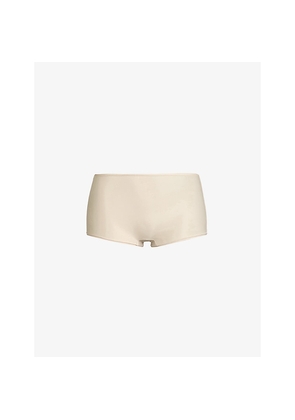 Womens Skims High-Rise Stretch-Cotton Boy Shorts