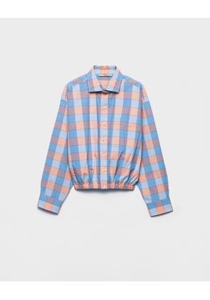Checked poplin shirt