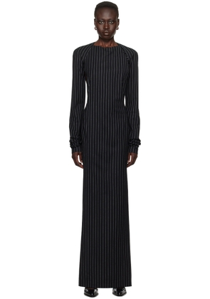 Julie Kegels SSENSE Exclusive Black Dahlia Maxi Dress