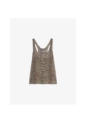Womens Zadig&Voltaire Tarysa Leopard-Print Woven Top