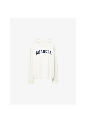Womens Adanola Varsity Oversized Knit Cotton and Wool-Blend Hoody