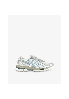 Mens Asics Gel-Nyc 2055 Mesh and Faux-Leather Low-Top Trainers