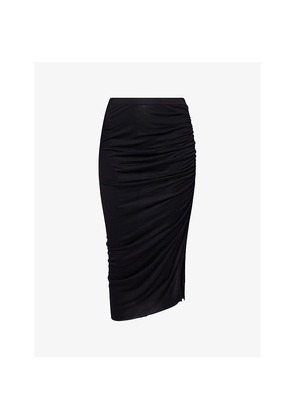 Womens Rick Owens Lillies Svita Knee-Length Jersey Skirt