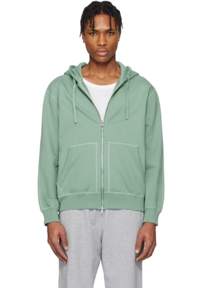 Reigning Champ Green Midweight Terry Standard Zip Hoodie