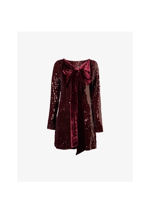 Womens Pretty Lavish Brioni Sequin Stretch-Woven Mini Dress