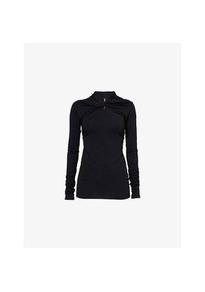 Womens Rick Owens Lillies Kairo Long-Sleeve Jersey Top