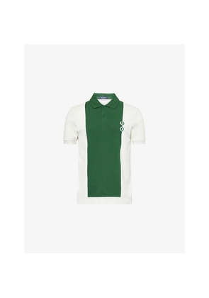 Mens Fred Perry x Craig Green Contrast-Panel Short-Sleeves Cotton-Piqué Polo Shirt