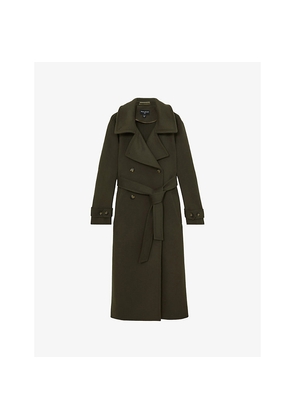 Womens Reiss x Atelier Scarlett Belted-Waist Wool Coat