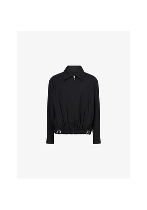Mens Loewe Anagram-Logo Belted Cotton Jacket