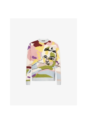 Mens Kidsuper Jacquard Knitted Jumper