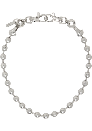 We11done Silver Ball Necklace