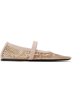 Marni Pink Mesh Mary Jane Ballerina Flats