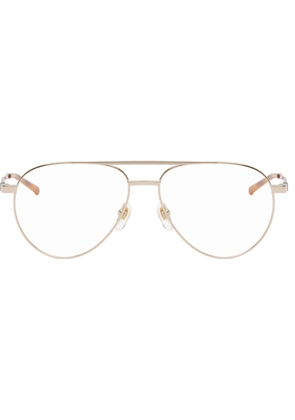 Gucci Gold Pilot Navigator Glasses