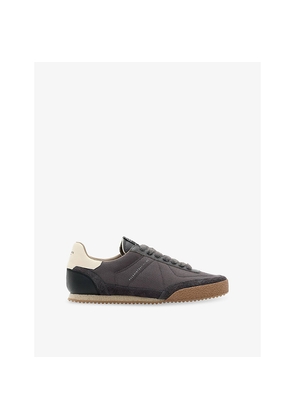 Mens Allsaints Harri Leather and Mesh Trainers