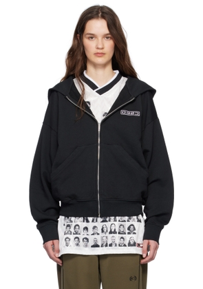 032c Black Routine Zip Hoodie