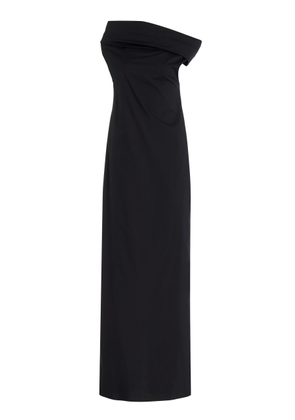 SEV Off-The-Shoulder Draped Stretch-Cotton Maxi Dress - Moda Operandi