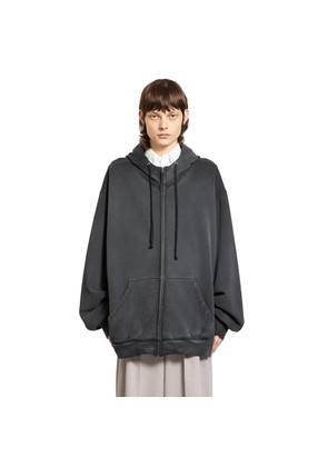 Numeric Zip-Up Oversized Hoodie