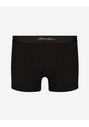 Dolce & Gabbana Two-way-stretch Cotton Jersey Regular-fit Boxers - Man Underwear And Loungewear Black 6