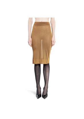SAINT LAURENT WOMAN BROWN SKIRTS