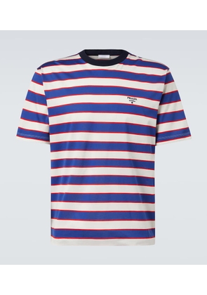 Prada Striped cotton jersey T-shirt