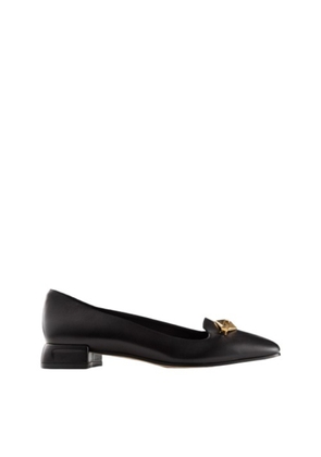Jimmy Choo Womens Ravi Leather Ballerina Flats