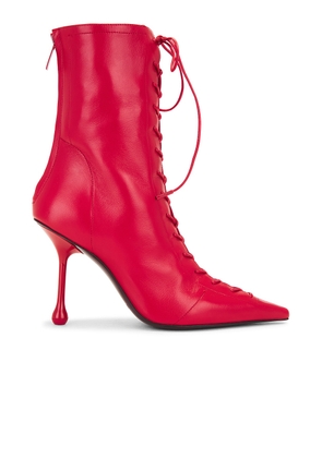 Jimmy Choo Scarlett 95 Boot in Postbox Red - Red. Size 41 (also in ).