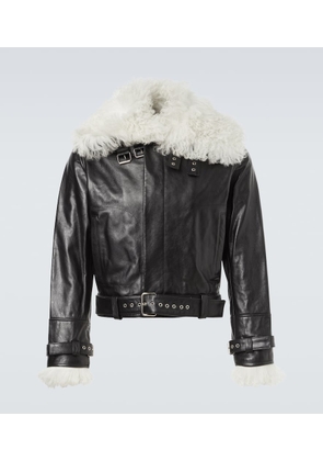 Wales Bonner Bridge leather jacket