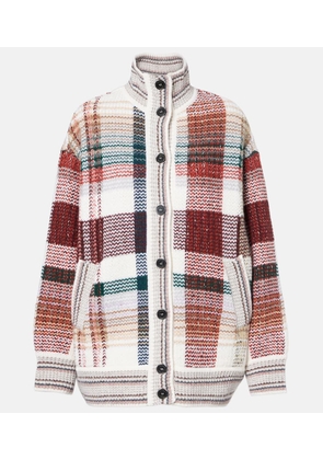 Missoni Checked wool, cotton, and alpaca cardigan