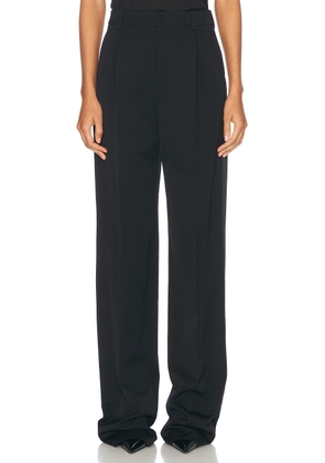 Saint Laurent Wide Leg Trouser in Noir - Black. Size 38 (also in 40).