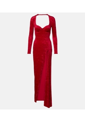 Balenciaga Velvet corset gown