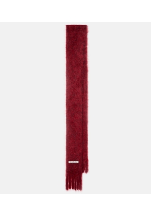 Acne Studios Kinna fringed mohair and wool scarf