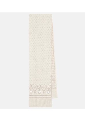 Khaite Lucerne Fair Isle cashmere scarf
