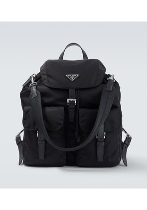 Prada Re-Nylon leather-trimmed backpack