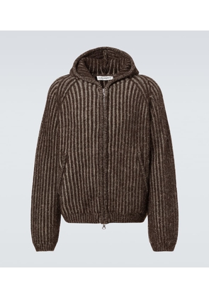 Our Legacy Level ribbed-knit wool zip-up hoodie