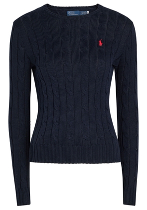Polo Ralph Lauren Cable-knit Cotton Jumper - Navy - XL (UK16 / XL)