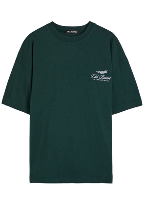 Cole Buxton Logo-embroidered Cotton T-shirt - Green - Xxl