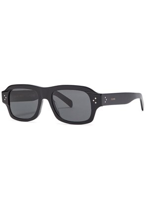 Celine Rectangle-frame Sunglasses - Black - One Size