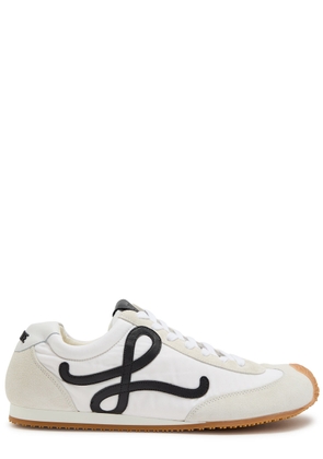 Loewe Ballet Runner 2.0 Panelled Brushed Suede Sneakers - White - 40 (IT40 / UK6)