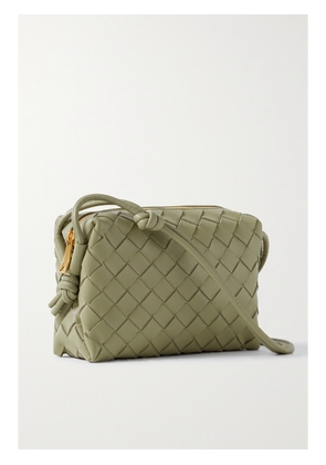 Bottega Veneta - Loop Mini Intrecciato Leather Shoulder Bag - Green - One size