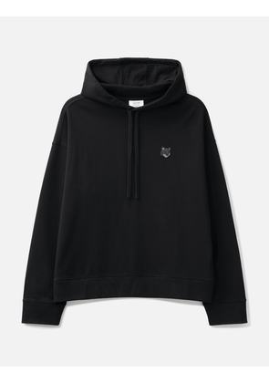 Tonal Fox Head Patch Oversized Hoodie