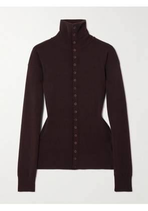 LEMAIRE - Wool Cardigan - Burgundy - xx small,x small,small,medium,large,x large
