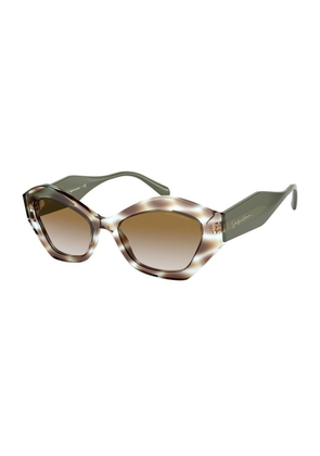 Giorgio Armani Green Acetate Sunglasses