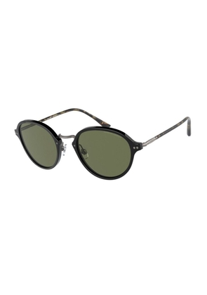 Giorgio Armani Black Acetate Sunglasses