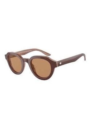 Giorgio Armani Brown Acetate Sunglasses