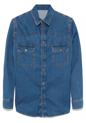 ETRO motif-embroidered shirt - Blue