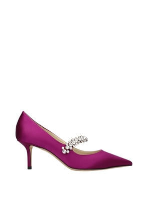 Jimmy Choo Pink Satin Mid Heel Pumps - EU36.5/US6.5