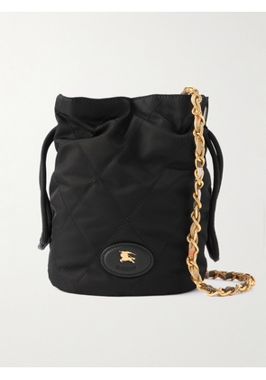 Burberry - Quilted Shell Shoulder Bag - Black - One size