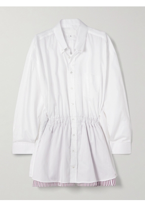 Maison Margiela - Layered Cotton-poplin Playsuit - White - IT38,IT40,IT42,IT44,IT46