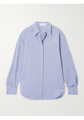 The Frankie Shop - Peri Striped Lyocell-blend Twill Shirt - Blue - XXS,XS,S,M,L,XL