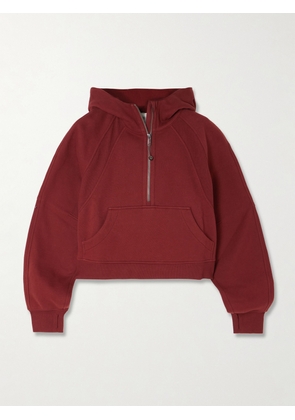 lululemon - Scuba Oversized Cotton-blend Jersey Hoodie - Burgundy - XS/S,M/L,XL/XXL